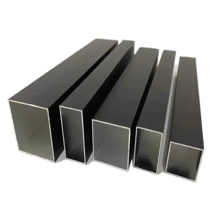 Profilé en alliage d'aluminium en forme de L en aluminium à Angle droit de couleur noire