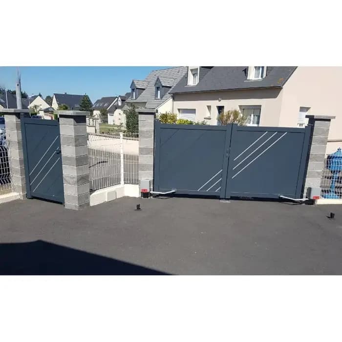 Porte de bâtiment de jardin en aluminium