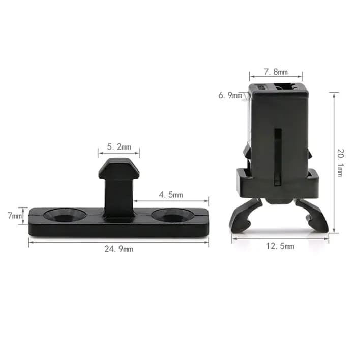 Offre spéciale! 10 pièces de serrures de porte noires et blanches PR-001 pour climatiseur MS