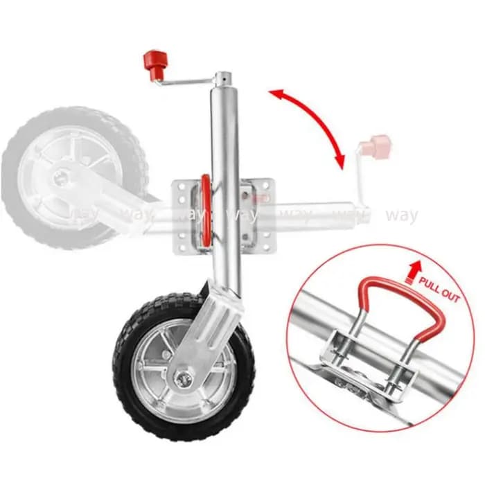 Roue Jockey en Caoutchouc Solide de 10 Pouces
