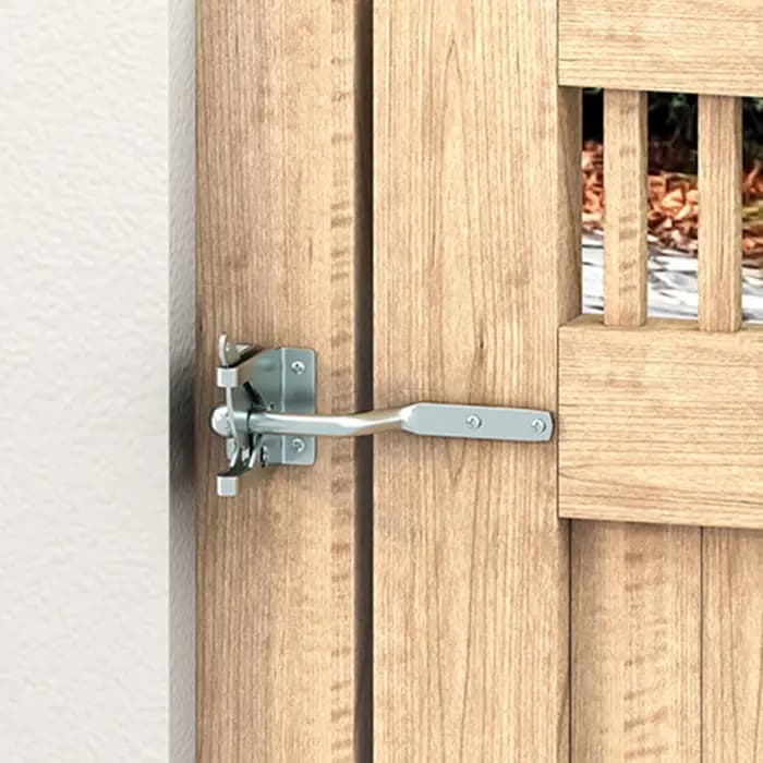 Charnière de porte de clôture galvanisée avec serrure à loquet pour serrure de clôture extérieure enduit de zinc résistante aux intempéries pour portails de jardin et clôtures