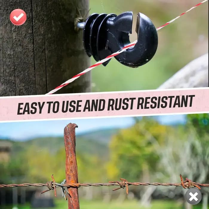 Rouleau de corde de clôture électrique en polywire