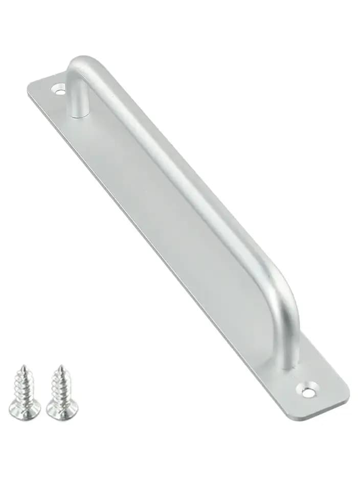 Poignée de porte coulissante en alliage d'aluminium, poignée de porte pour porte de toilette, sans p