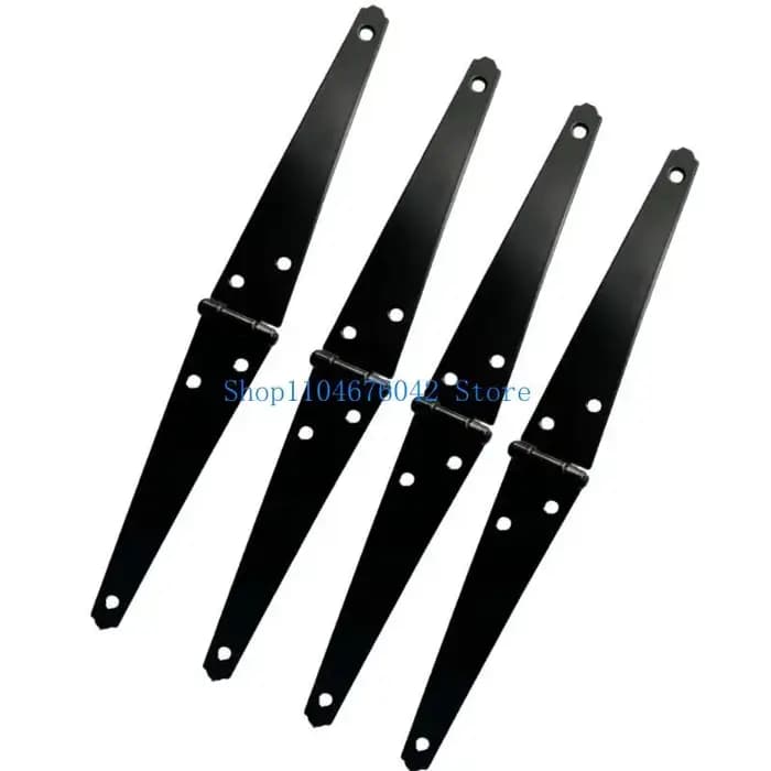 Charnières robustes noires pour portes de hangar