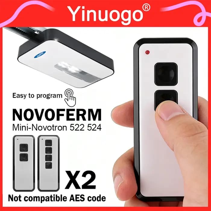 Télécommande de portail électrique Novoferm Mini-Novotron 522 524 502 MAX43-2 504 MAX43-4 433.92MHz