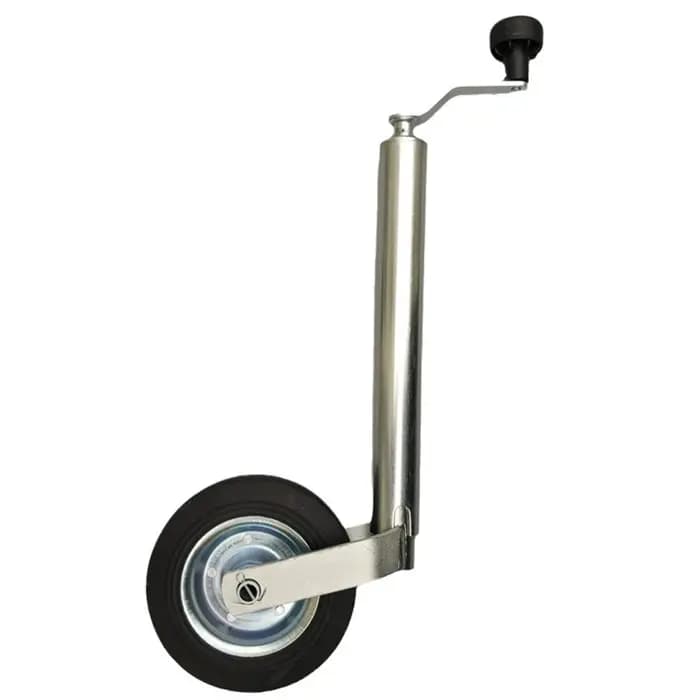 Roue jockey de guidage avec pince