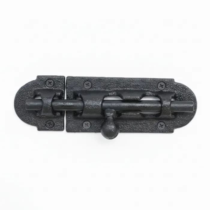 Loquet de porte coulissant de style antique, verrou de portail coulissant, quincaillerie extérieure résistante à la rouille pour propriétaires, portes en bois