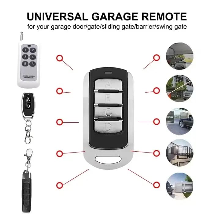 Auto-copie multi-fréquence 280 à 868 MHz 4 en 1 porte de Garage télécommande duplicateur porte-clés barrière Code roulant fixe Clone