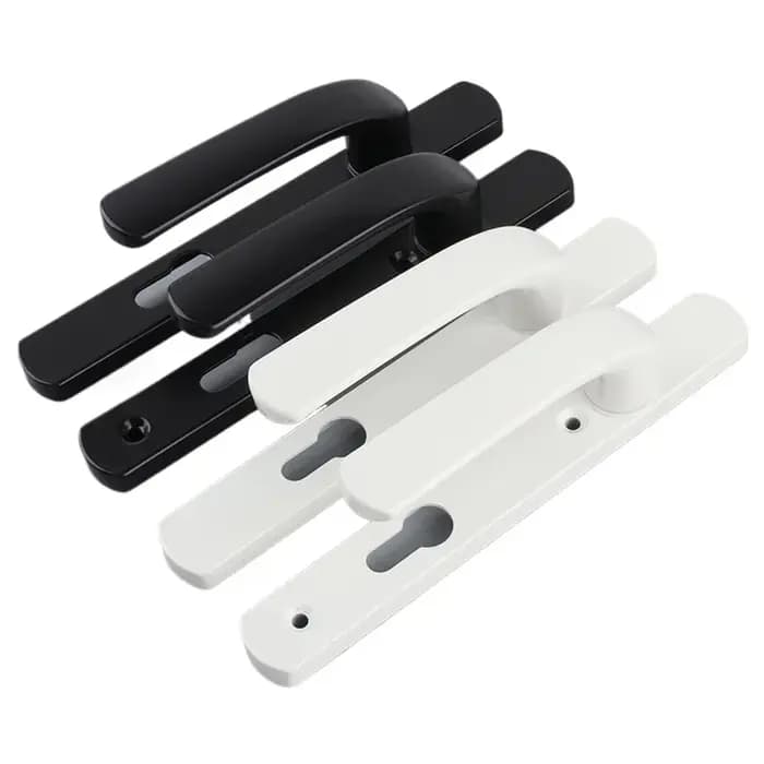 1 poignée de porte à point unique en alliage d'aluminium