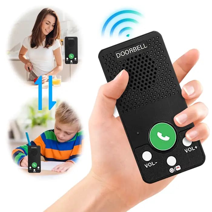 Système d'interphone sans fil longue portée de 400 m avec 4 sonneries, 8 niveaux de volume, système