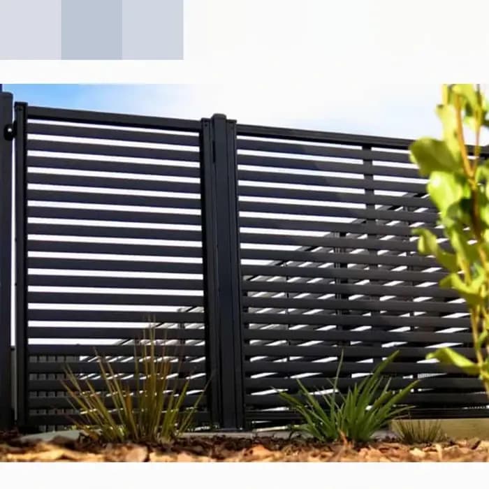Panneau de clôture en aluminium réglable pour l'extérieur