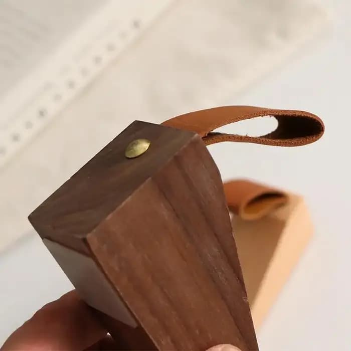 1 pièce Butée de porte en bois massif
