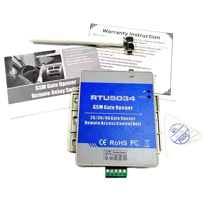 Offre Spéciale : Contrôleur d'accès à distance 4G GSM pour ouverture de portail automatique RTU5034 avec 1 sortie relais pour garages - Prix original