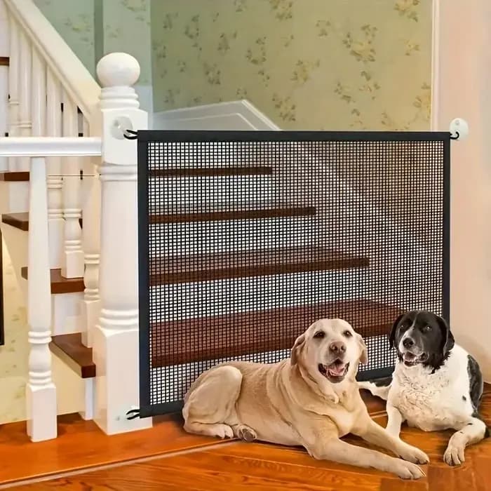 Clôture de barrière pour chien robuste avec crochets
