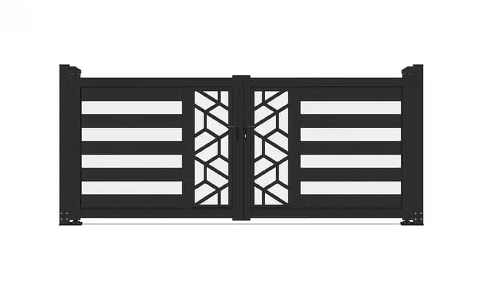 Porte et clôture en aluminium