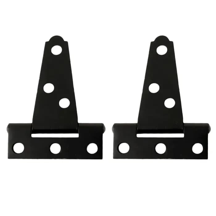 2 pièces 2 pouces en forme de T antirouille fer léger hangar charnière porte sangle charnière porte