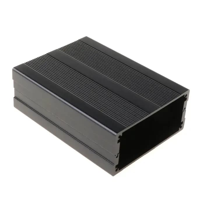 Boîtier en aluminium noir résistant à la Corrosion, boîtier fendu en aluminium de 100x76x35mm pour b