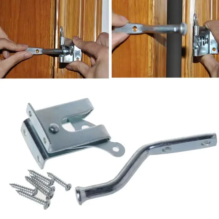 Boulon autobloquant pour loquet porte grange, serrure à gravité pour clôture jardin, pâturage Fa