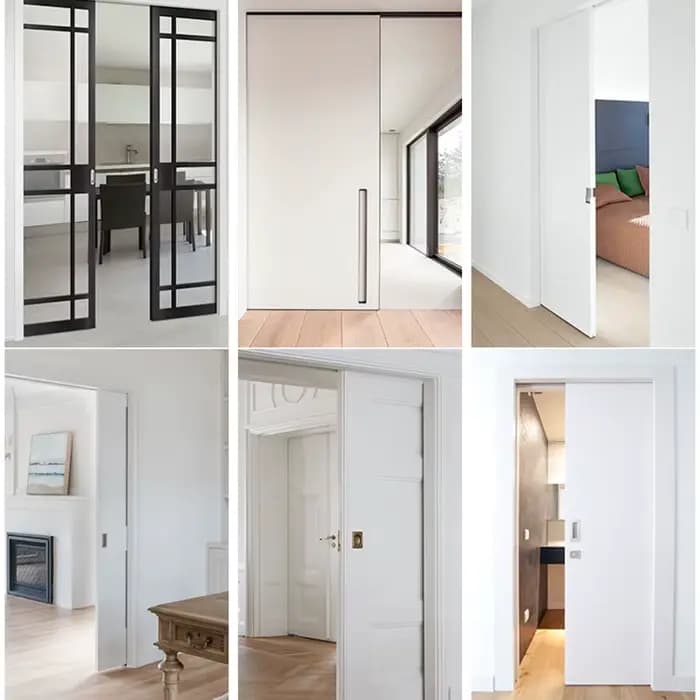 Rail de guidage invisible pour porte coulissante