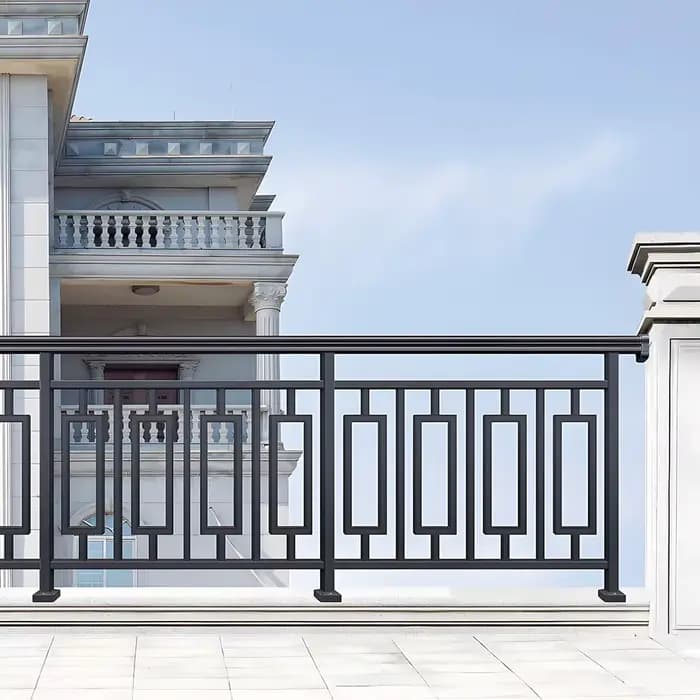 Simple design personalized railing aluminum fence or gate or garden panel post