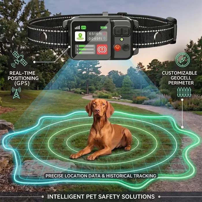 Portée de couverture de clôture sans fil GPS pour chien 49-6561 pieds IP67
