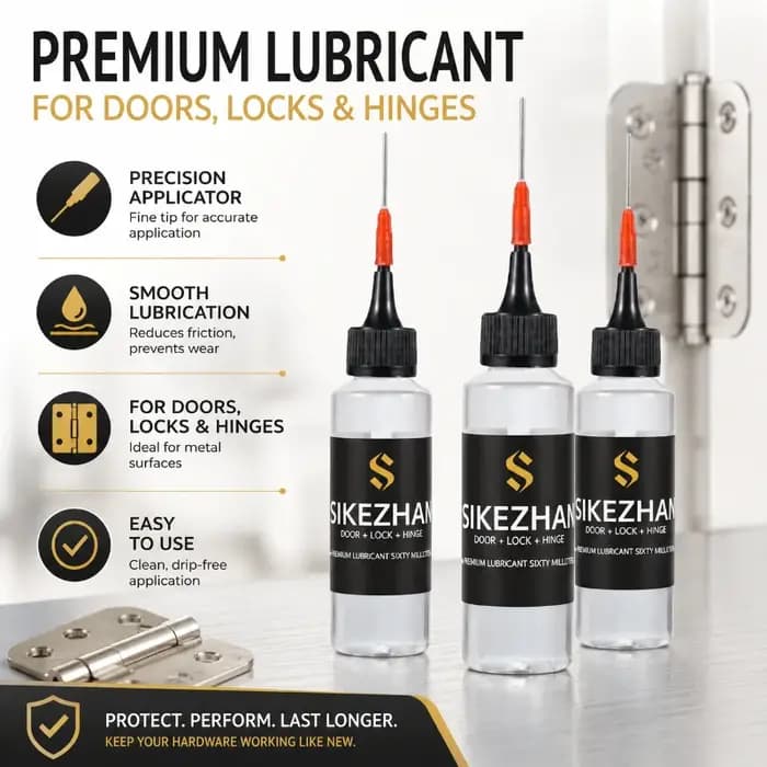 Spray lubrifiant pour charnières de porte