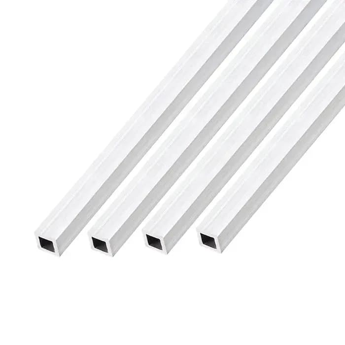 1 tube carré en aluminium avec spécifications de 10x1 0mm/20x20mm/30x40