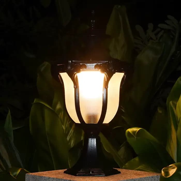 Lampe murale pour pilier, style européen rétro, LED, pour maison, villa, portail, cour extérieure, lumière super brillante