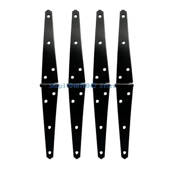 Charnières robustes noires pour portes de hangar