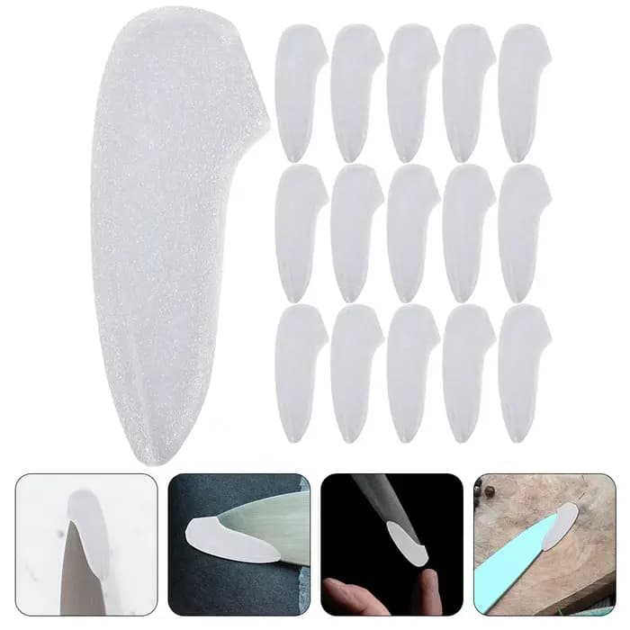 Protecteurs de pointe de couteau en plastique blanc, 25 pièces, couvre-lames pour la sécurité du tra