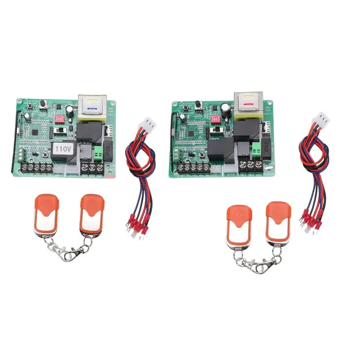 Ensemble de carte de commande pour ouvre-porte coulissant, carte de circuit de commande de porte électrique universelle avec télécommande pour usine, école, etc.