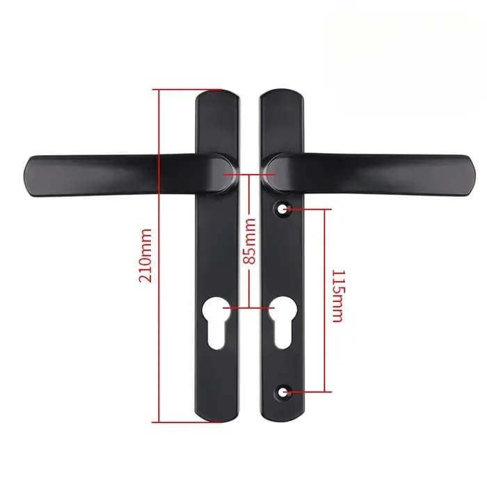 Serrure de porte en alliage d'aluminium