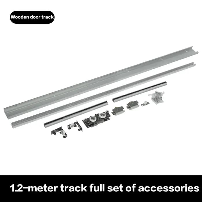 Quincaillerie de porte coulissante sans rail, avec fermeture douce bidirectionnelle et Rail de suspe