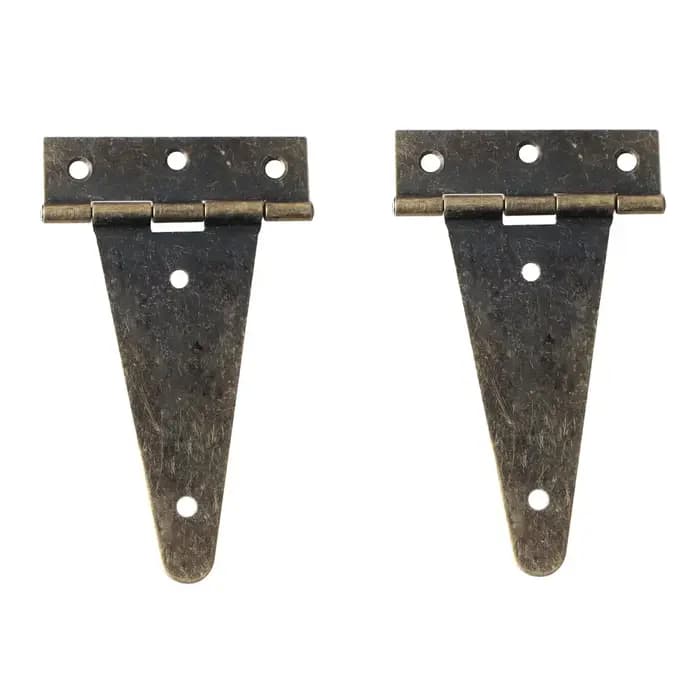4-10 pièces Charnières plates en T robustes en bronze pour portails de grange