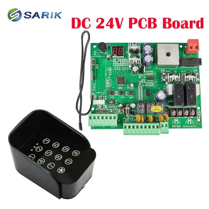 Carte de commande automatique d'opérateur de porte battante DC24V avec démarrage progressif avec quantité de télécommande en option