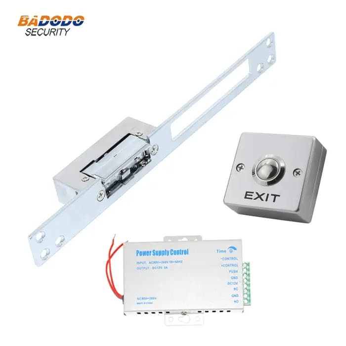 Serrure à gâche électrique DC 12V pour porte en bois