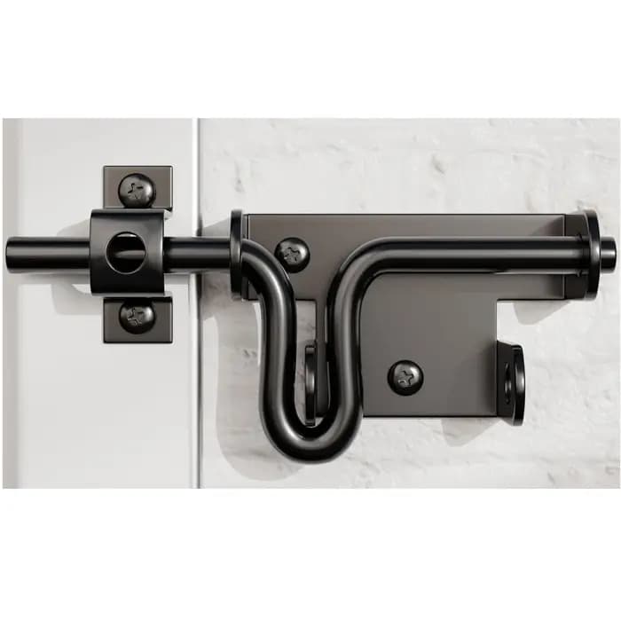 Loquet de Porte à Boulon Coulissant pour Clôture en Bois