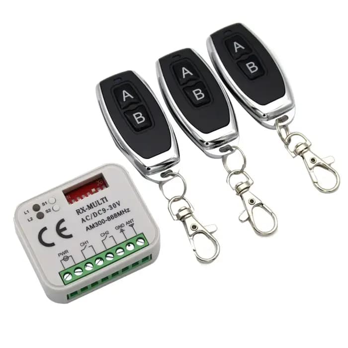 B02B-récepteur à distance de porte de garage 433 868MHz RX MULTI 300-900MHZ récepteur AC/DC 9-30V av
