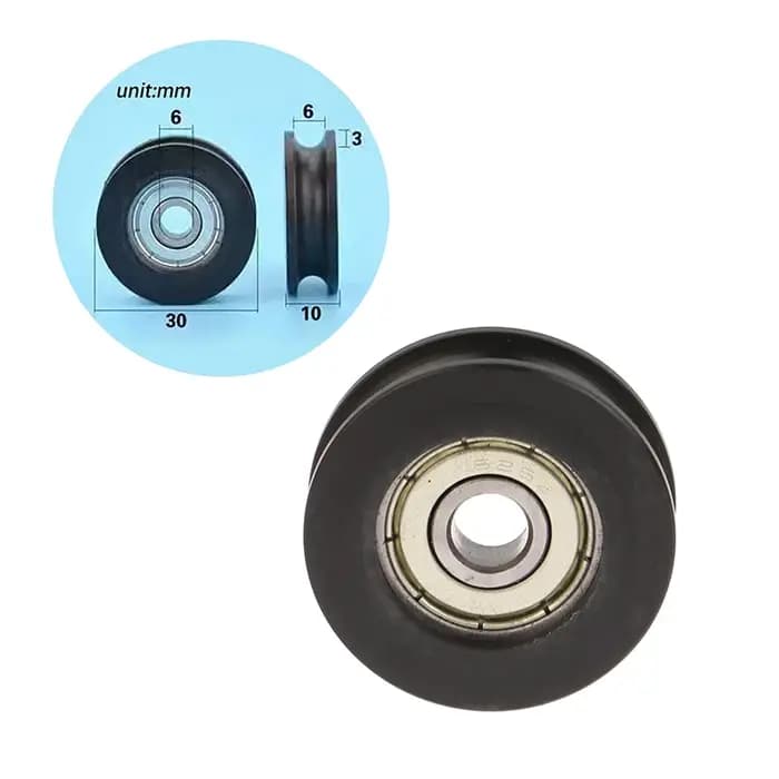 Roue à poulie en forme de U pour une glisse efficace des portes et fenêtres - Fabriquée en acier à roulement 626