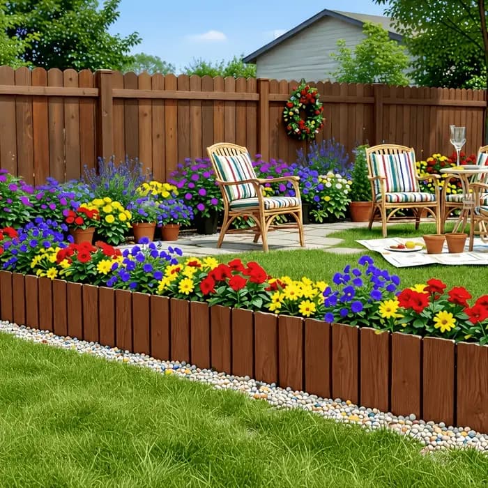 Clôture de jardin flexible et modulable 3/6 pièces, clôture de bordure de cour pliable, clôture décorative de paysage extérieur pour ornement