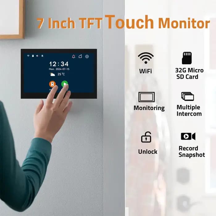 Nouveau système d'interphone vidéo Wi-Fi Tuya à 2 fils