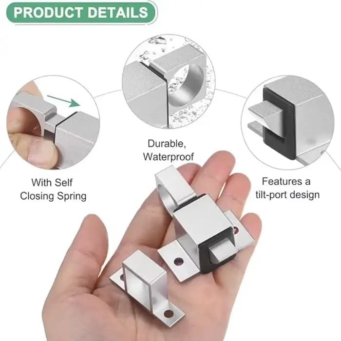 Loquet à ressort automatique en alliage d'aluminium