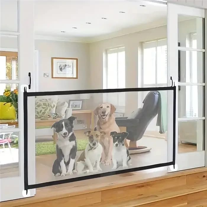 Clôture de barrière pour chien robuste avec crochets