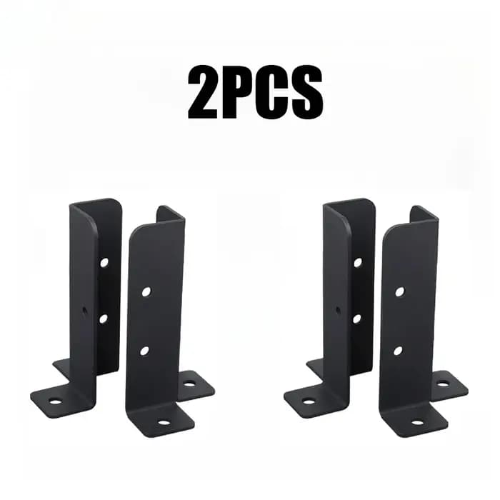 Supports de Base de poteau de clôture réglables en bois, 4 pièces, Support métallique avec vis pour