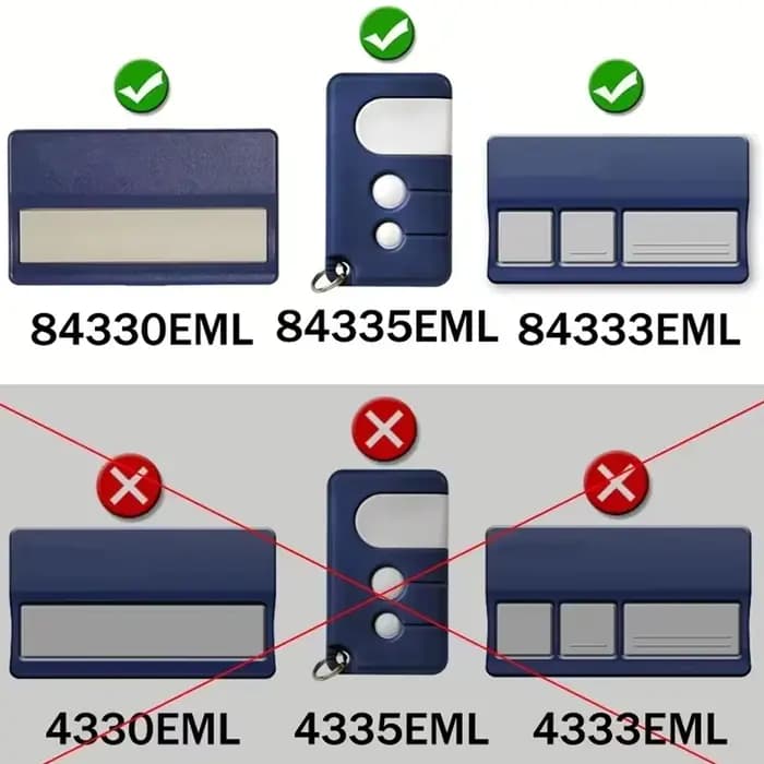 Télécommande de garage/porte 94335E 1A5639-7 1A6518 D-66793 433.92MHz compatible avec l'ouvre-porte MERLIN C945 C943 C940 C840