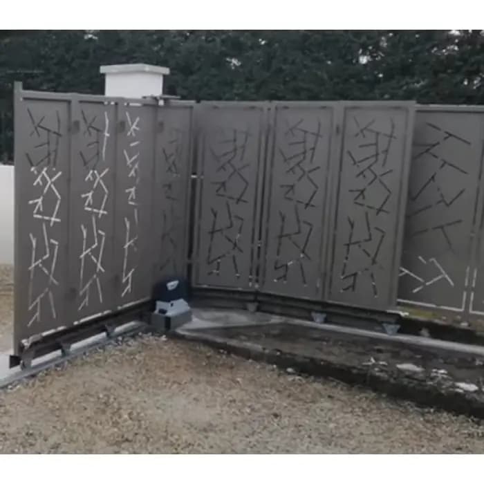 Porte de voie de sécurité coulissante automatique