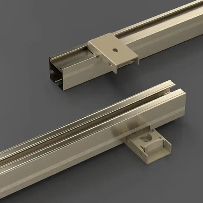 Rail coulissant en alliage d'aluminium