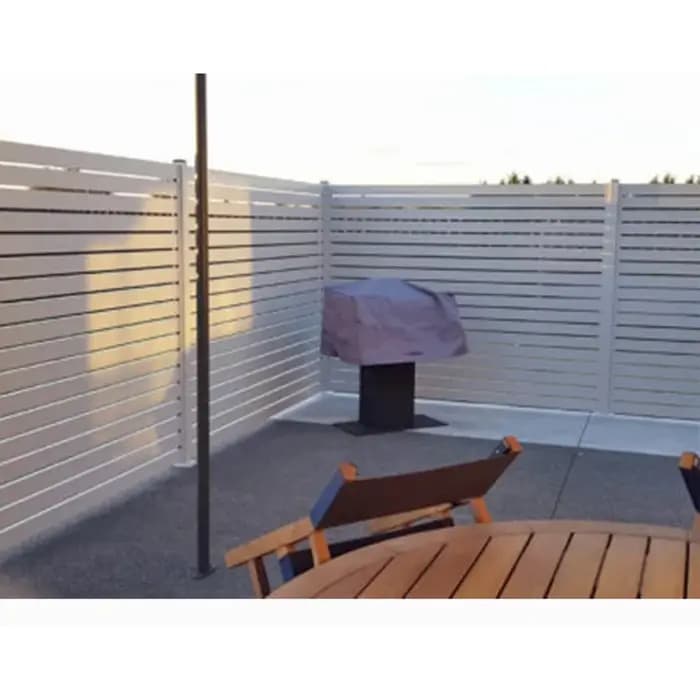 Clôture en acier galvanisé de sécurité moderne et chic pour jardin en métal au design classique facile à assembler