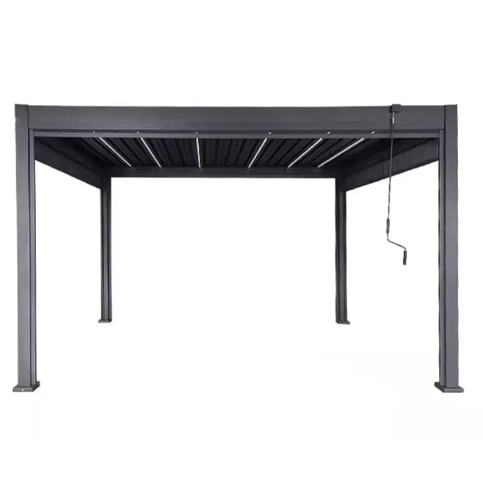 Pergola bioclimatique en aluminium 10x10 pieds