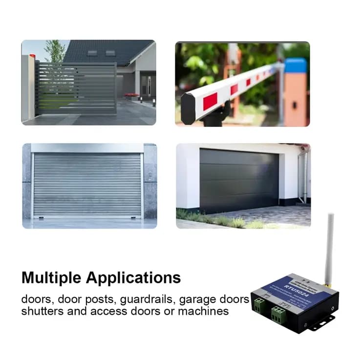 Ouvre-porte de garage 2G 200 utilisateurs Module GSM Contrôleur d’accès à distance pour porte électrique via SMS